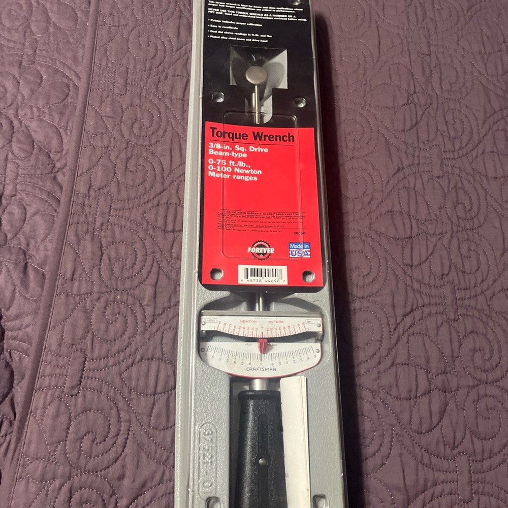 Vintage Craftsman 44690 3/8" Drive Torque Wrench (Made in USA)